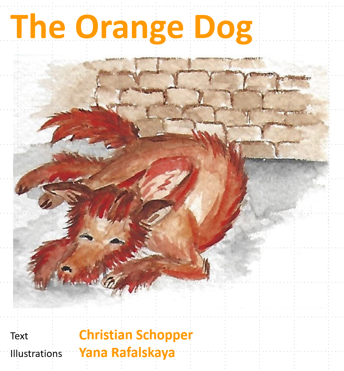 the orange dog, kindle, amazon, yana rafalskaya, christian schopper, book, story, children, pets, dog, good night